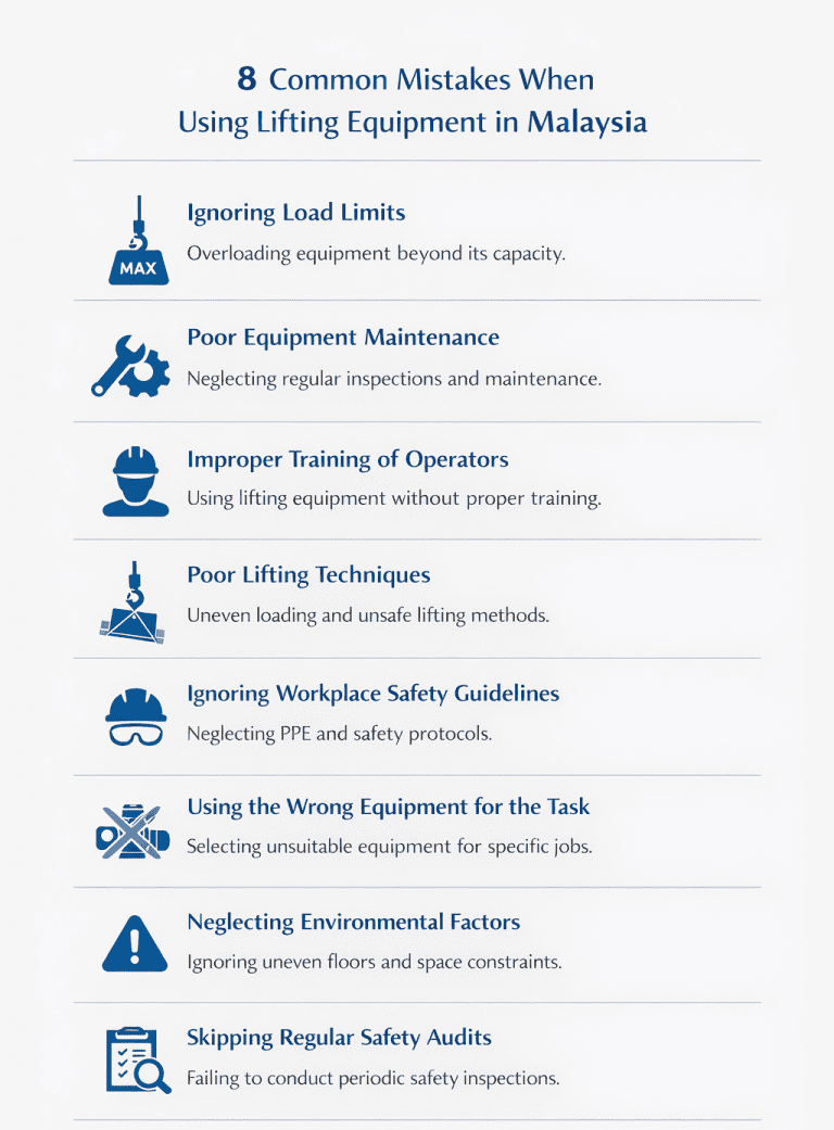How to Avoid Common Lifting Equipment Mistakes in Malaysia